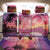 Guam Latte Stone with Map Back Car Seat Cover Bougainvillea Beach Sunset