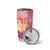 Guam Latte Stone with Map Tumbler Cup Bougainvillea Beach Sunset
