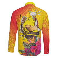 Papua New Guinea Cultural Tropical Flowers Family Matching Puletasi and Hawaiian Shirt LT9 - Polynesian Pride