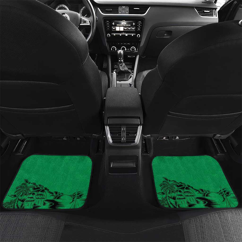 Hapi 45th Indipendens Dei Vanuatu Car Mats Yumi 1980 with Vanuatuan Beach Landscape