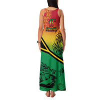Hapi 45th Indipendens Dei Vanuatu Family Matching Tank Maxi Dress and Hawaiian Shirt Yumi 1980 with Vanuatuan Beach Landscape LT9 - Polynesian Pride