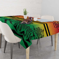 Hapi 45th Indipendens Dei Vanuatu Tablecloth Yumi 1980 with Vanuatuan Beach Landscape LT9 - Polynesian Pride
