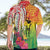 Vanuatu 45th Anniversary Hawaiian Shirt Polynesian with Sand Drawing Pattern