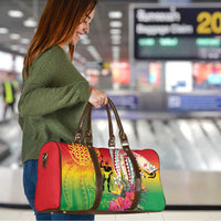 Vanuatu 45th Anniversary Travel Bag Polynesian with Sand Drawing Pattern - Polynesian Pride