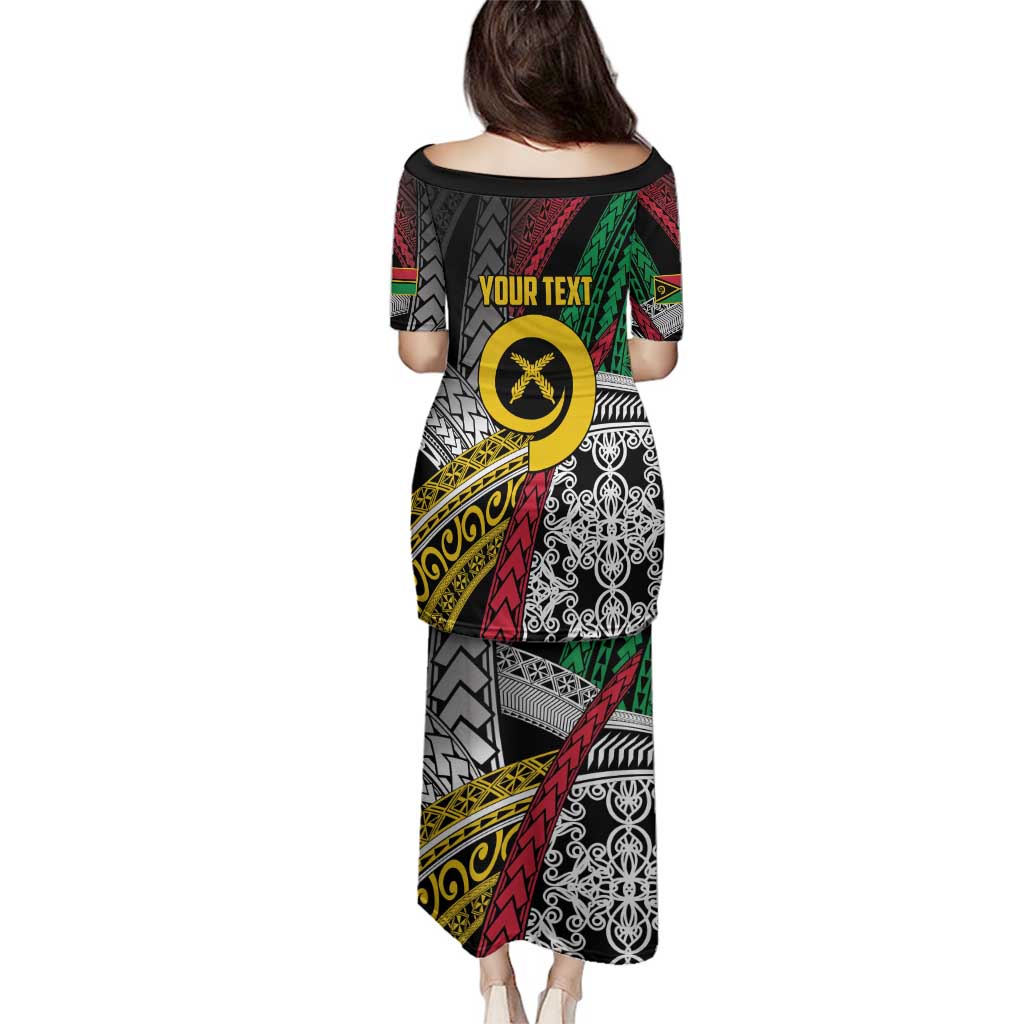 Vanuatu Proud to be Ni-van Personalised Family Matching Puletasi and Hawaiian Shirt with Mutis En Atan Patterns LT9 - Polynesian Pride