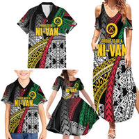 Vanuatu Proud to be Ni-van Personalised Family Matching Summer Maxi Dress and Hawaiian Shirt with Mutis En Atan Patterns LT9 - Polynesian Pride