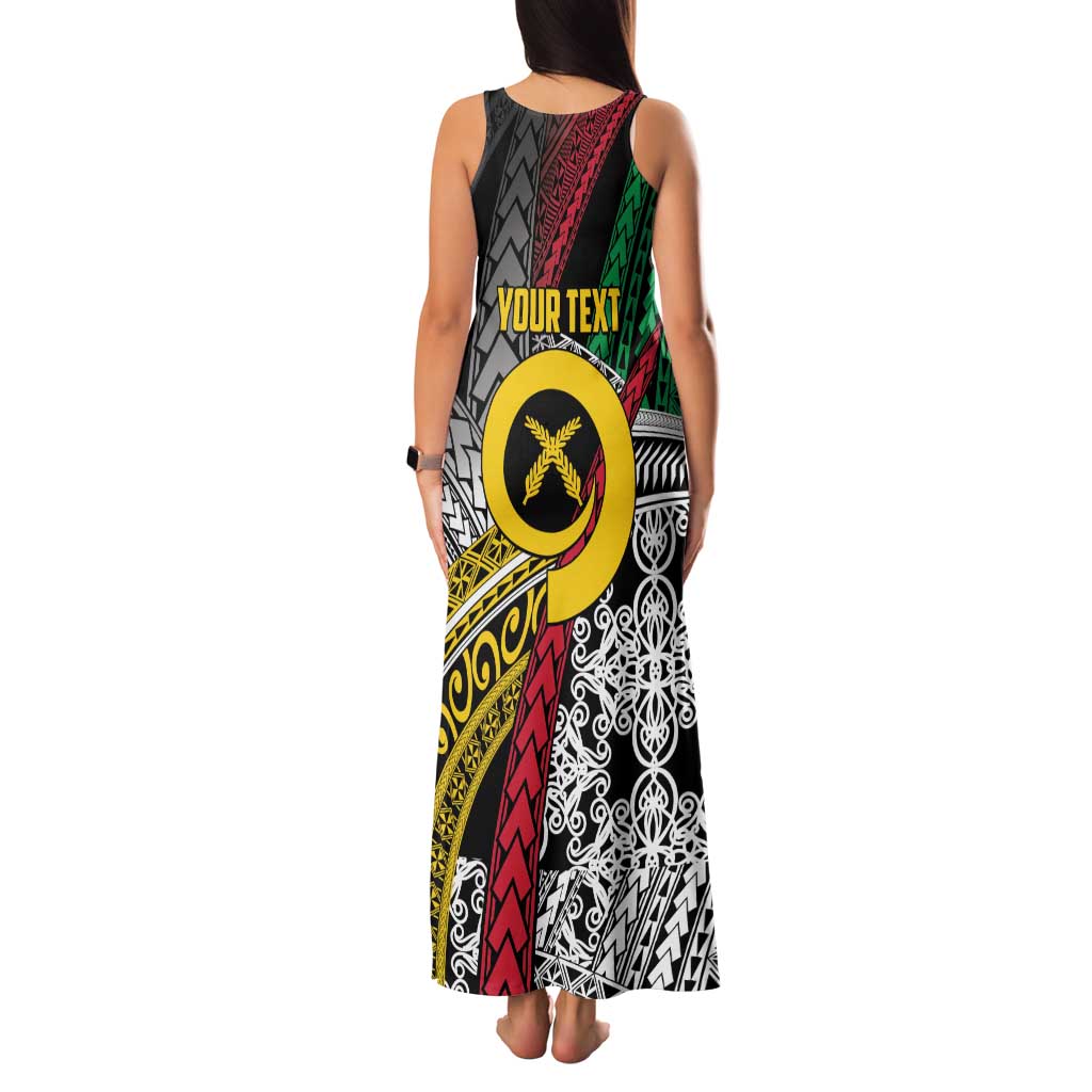 Vanuatu Proud to be Ni-van Personalised Family Matching Tank Maxi Dress and Hawaiian Shirt with Mutis En Atan Patterns LT9 - Polynesian Pride