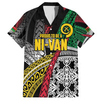 Vanuatu Proud to be Ni-van Personalised Hawaiian Shirt with Mutis En Atan Patterns LT9 Black - Polynesian Pride