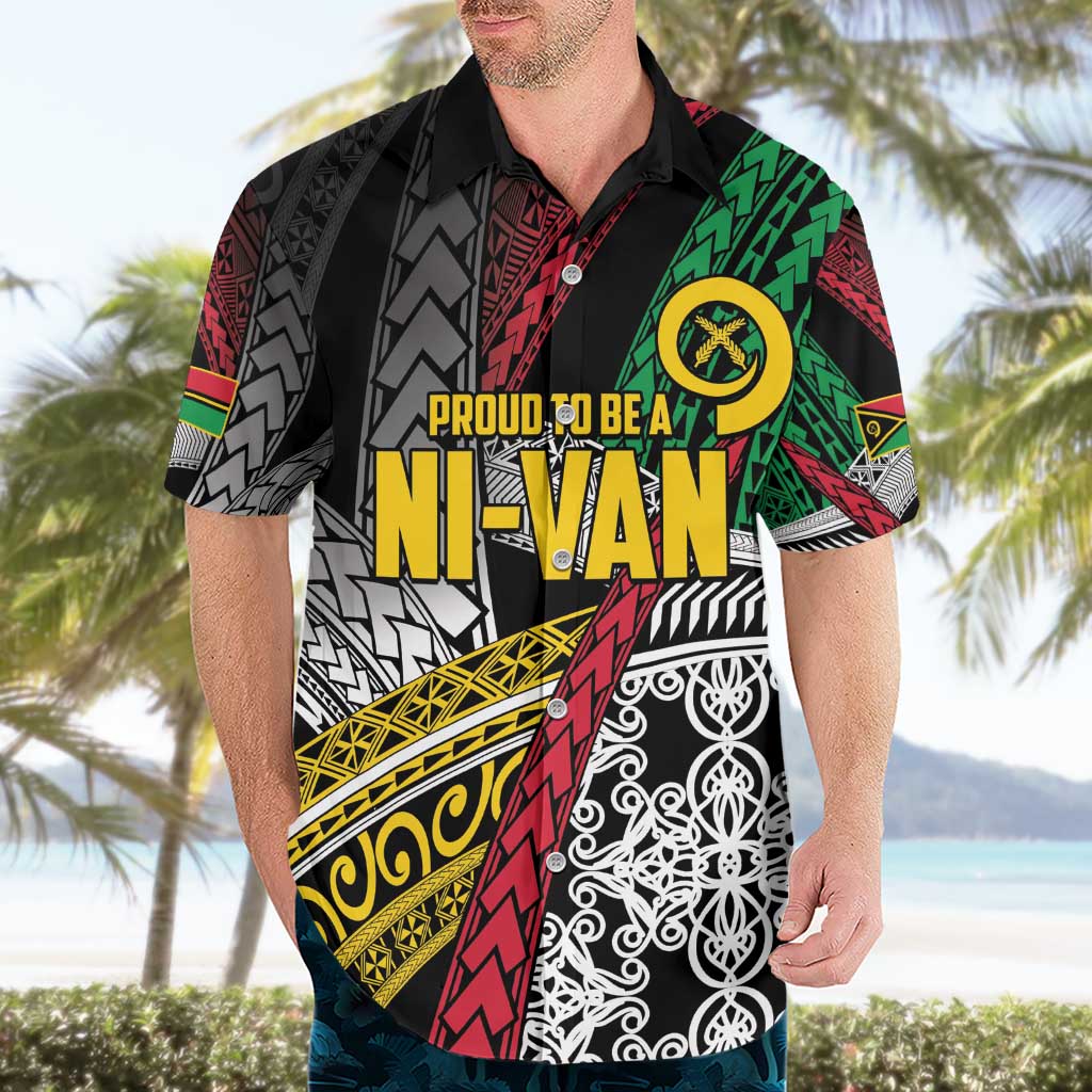 Vanuatu Proud to be Ni-van Personalised Hawaiian Shirt with Mutis En Atan Patterns LT9 - Polynesian Pride