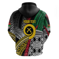 Vanuatu Proud to be Ni-van Personalised Hoodie with Mutis En Atan Patterns LT9 - Polynesian Pride