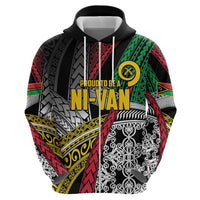 Vanuatu Proud to be Ni-van Personalised Hoodie with Mutis En Atan Patterns LT9 - Polynesian Pride