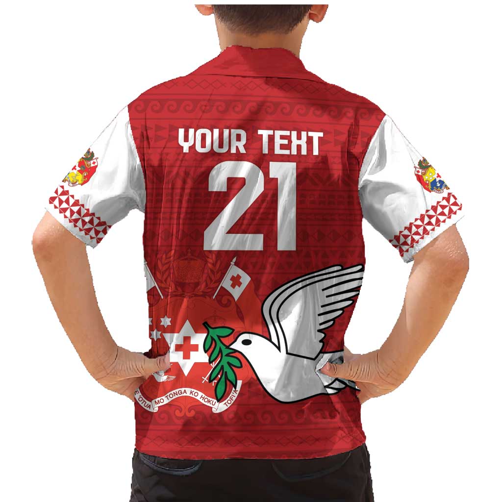 Custom Tonga Rugby Family Matching Mermaid Dress and Hawaiian Shirt Mate Maa Kupesi Style LT9 - Polynesian Pride
