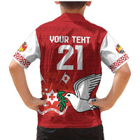 Custom Tonga Rugby Family Matching Mermaid Dress and Hawaiian Shirt Mate Maa Kupesi Style LT9 - Polynesian Pride