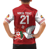 Custom Tonga Rugby Kid Hawaiian Shirt Mate Maa Kupesi Style LT9 - Polynesian Pride
