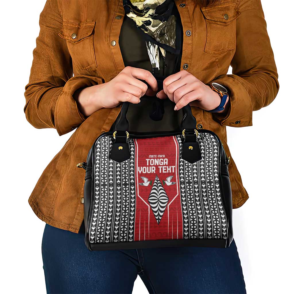 Custom Tonga Rugby Shoulder Handbag Mate Maa Kupesi Style