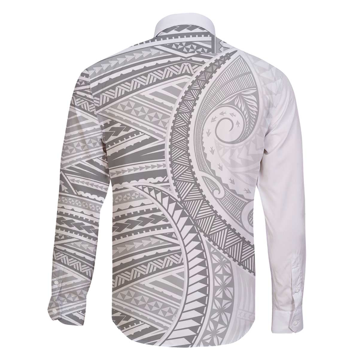 American Samoa White Sunday Family Matching Off The Shoulder Long Sleeve Dress and Hawaiian Shirt Polynesian Lotu Tamaiti LT9 - Polynesian Pride