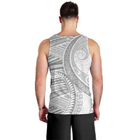 American Samoa White Sunday Men Tank Top Polynesian Lotu Tamaiti - Polynesian Pride