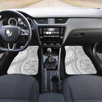 Samoa Siapo White Sunday Car Mats Lotu Tamaiti Polynesian White Pattern - Polynesian Pride