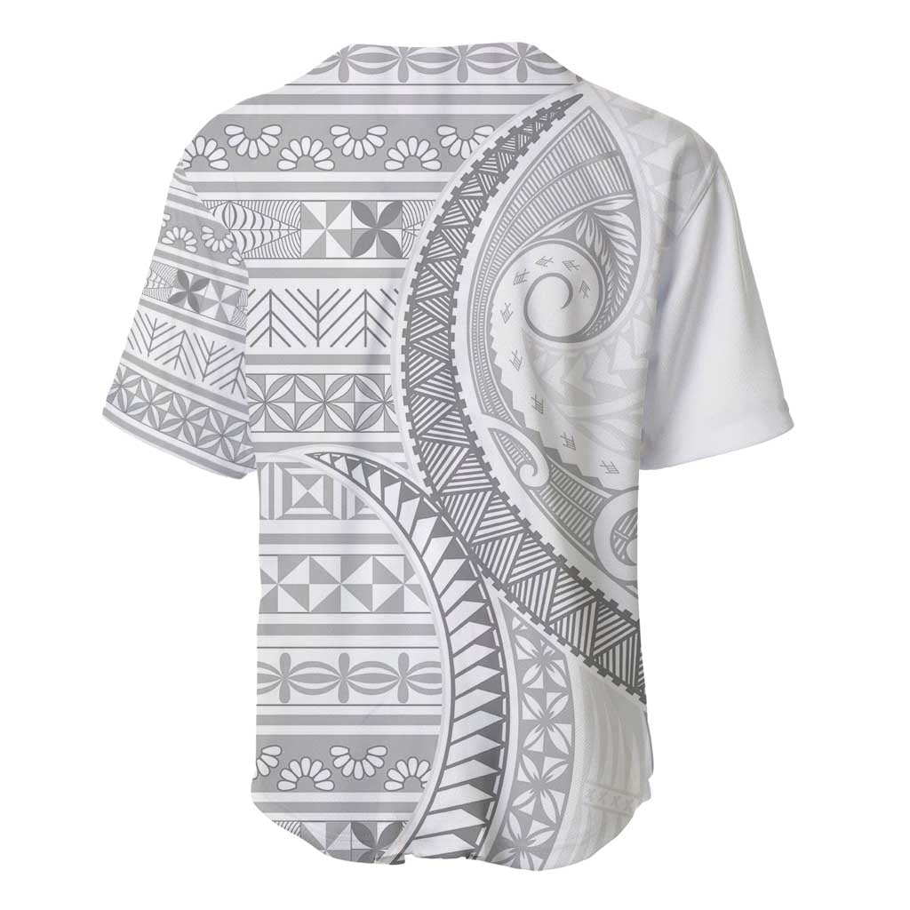 Tokelau White Sunday Baseball Jersey Lotu Tamaiti Ngatu Tokelau Feletoa Manulua LT9 - Polynesian Pride