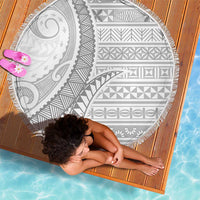 Tokelau White Sunday Beach Blanket Lotu Tamaiti Ngatu Tokelau Feletoa Manulua LT9 - Polynesian Pride