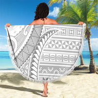 Tokelau White Sunday Beach Blanket Lotu Tamaiti Ngatu Tokelau Feletoa Manulua LT9 - Polynesian Pride