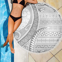 Tokelau White Sunday Beach Blanket Lotu Tamaiti Ngatu Tokelau Feletoa Manulua LT9 - Polynesian Pride