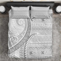 Tokelau White Sunday Bedding Set Lotu Tamaiti Ngatu Tokelau Feletoa Manulua LT9 White - Polynesian Pride