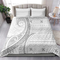 Tokelau White Sunday Bedding Set Lotu Tamaiti Ngatu Tokelau Feletoa Manulua LT9 - Polynesian Pride