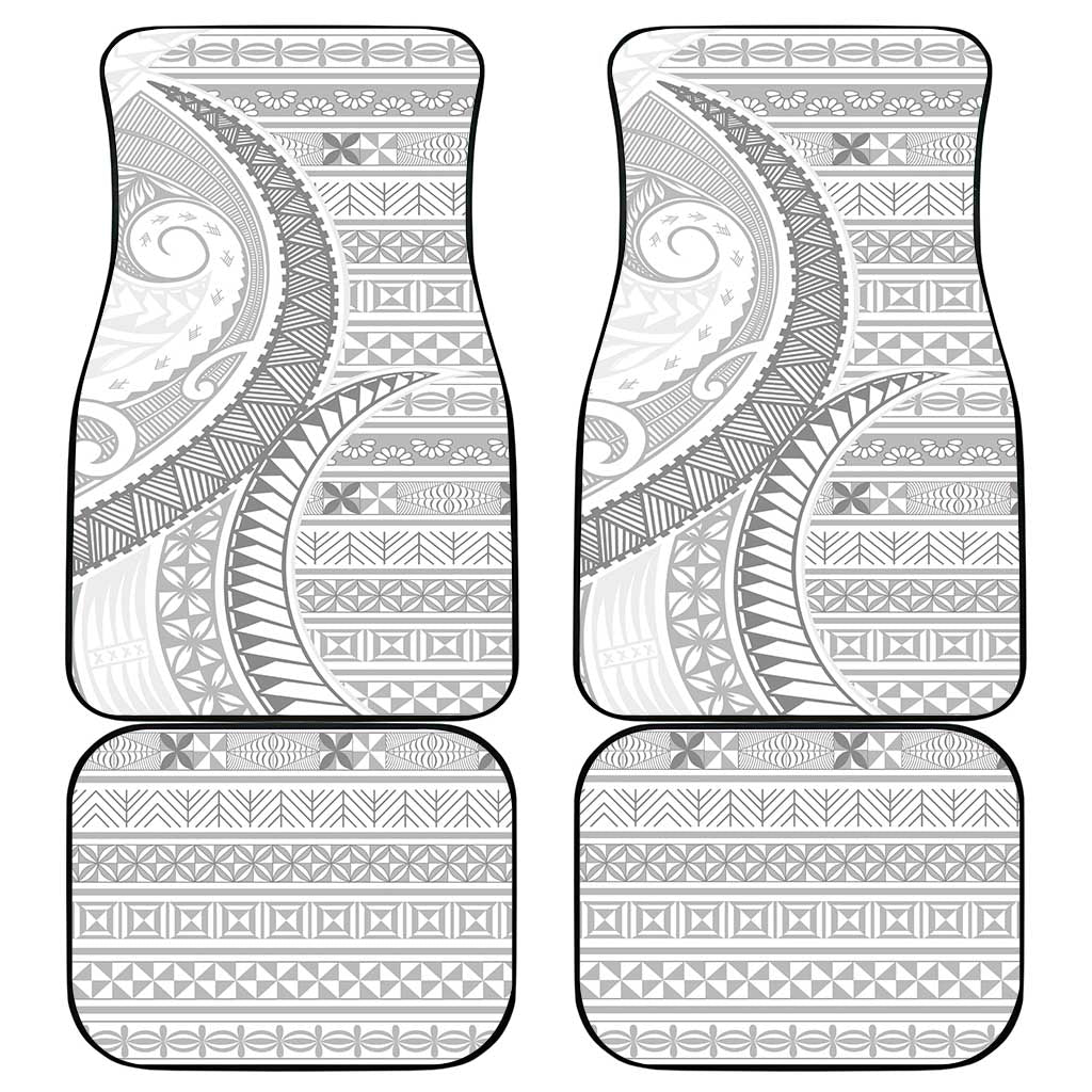 Tokelau White Sunday Car Mats Lotu Tamaiti Ngatu Tokelau Feletoa Manulua LT9 - Polynesian Pride