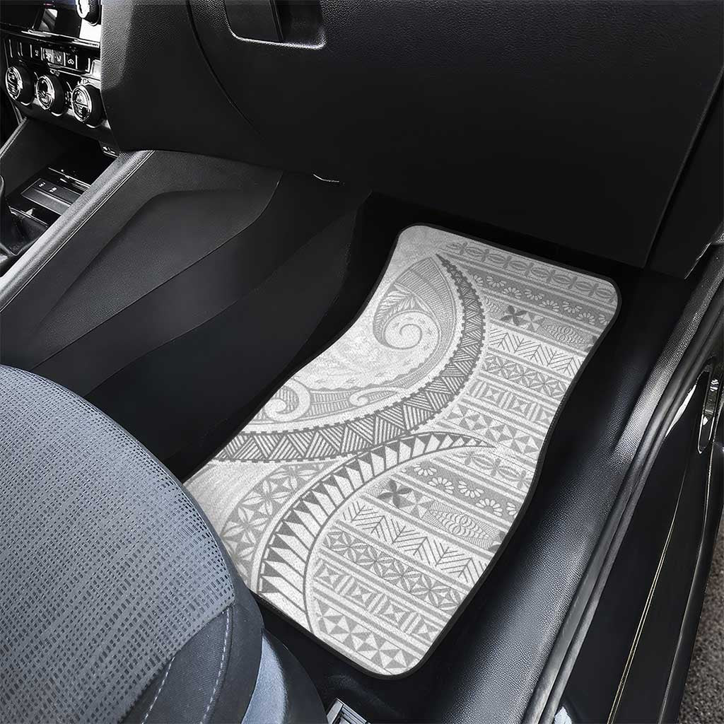 Tokelau White Sunday Car Mats Lotu Tamaiti Ngatu Tokelau Feletoa Manulua LT9 - Polynesian Pride