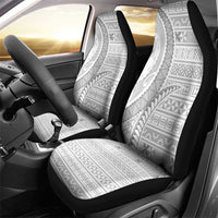 Tokelau White Sunday Car Seat Cover Lotu Tamaiti Ngatu Tokelau Feletoa Manulua LT9 - Polynesian Pride