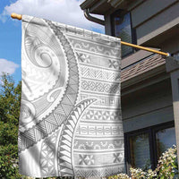 Tokelau White Sunday Garden Flag Lotu Tamaiti Ngatu Tokelau Feletoa Manulua LT9 - Polynesian Pride