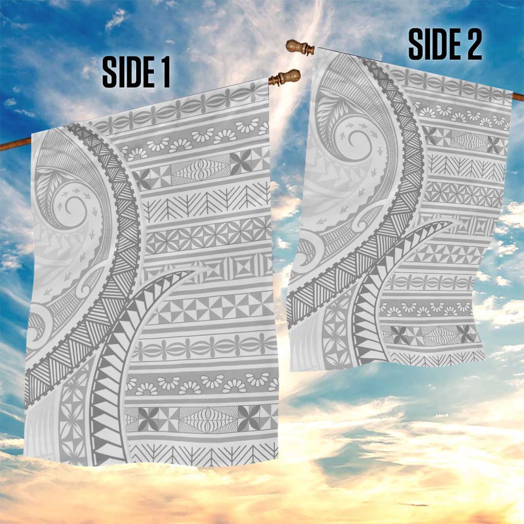 Tokelau White Sunday Garden Flag Lotu Tamaiti Ngatu Tokelau Feletoa Manulua LT9 - Polynesian Pride