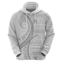Tokelau White Sunday Hoodie Lotu Tamaiti Ngatu Tokelau Feletoa Manulua LT9 - Polynesian Pride