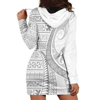 Tokelau White Sunday Hoodie Dress Lotu Tamaiti Ngatu Tokelau Feletoa Manulua LT9 - Polynesian Pride