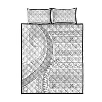 Tokelau White Sunday Quilt Bed Set Lotu Tamaiti Ngatu Tokelau Feletoa Manulua LT9 - Polynesian Pride
