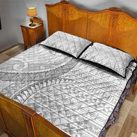Tokelau White Sunday Quilt Bed Set Lotu Tamaiti Ngatu Tokelau Feletoa Manulua LT9 - Polynesian Pride