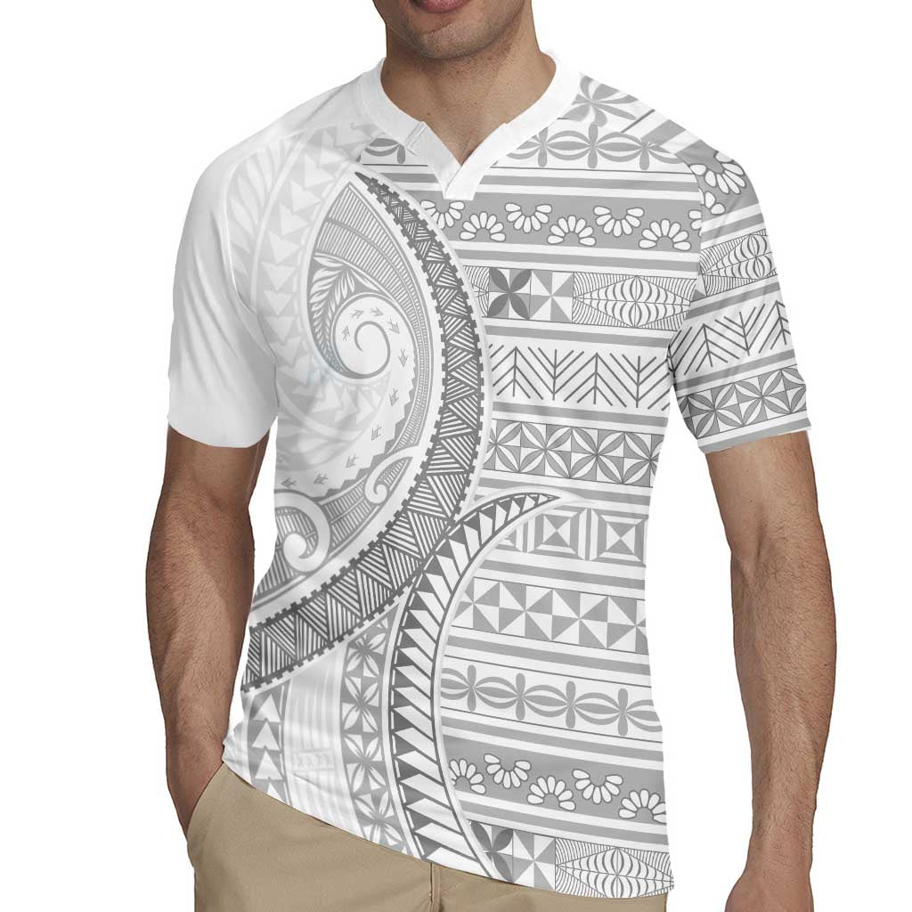 Tokelau White Sunday Rugby Jersey Lotu Tamaiti Ngatu Tokelau Feletoa Manulua LT9 - Polynesian Pride