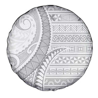 Tokelau White Sunday Spare Tire Cover Lotu Tamaiti Ngatu Tokelau Feletoa Manulua LT9 - Polynesian Pride