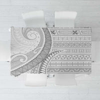 Tokelau White Sunday Tablecloth Lotu Tamaiti Ngatu Tokelau Feletoa Manulua LT9 White - Polynesian Pride