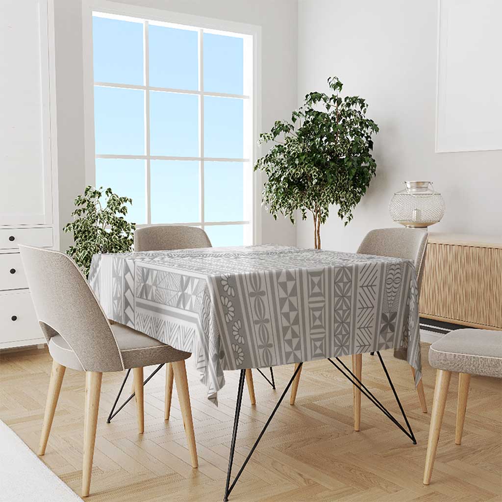 Tokelau White Sunday Tablecloth Lotu Tamaiti Ngatu Tokelau Feletoa Manulua LT9 - Polynesian Pride
