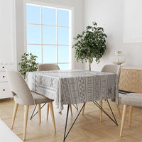 Tokelau White Sunday Tablecloth Lotu Tamaiti Ngatu Tokelau Feletoa Manulua LT9 - Polynesian Pride