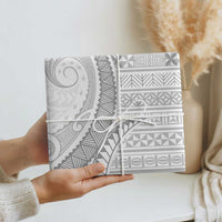 Tokelau White Sunday Wrapping Paper Lotu Tamaiti Ngatu Tokelau Feletoa Manulua LT9 - Polynesian Pride