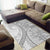 Tonga White Sunday Area Rug Lotu Tamaiti Ngatu Tribal - Polynesian Pride