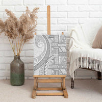 Tonga White Sunday Canvas Wall Art Lotu Tamaiti Ngatu Tribal - Polynesian Pride