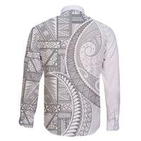 Tonga White Sunday Family Matching Puletasi and Hawaiian Shirt Lotu Tamaiti Ngatu Tribal LT9 - Polynesian Pride