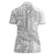 Tonga White Sunday Women Polo Shirt Lotu Tamaiti Ngatu Tribal - Polynesian Pride