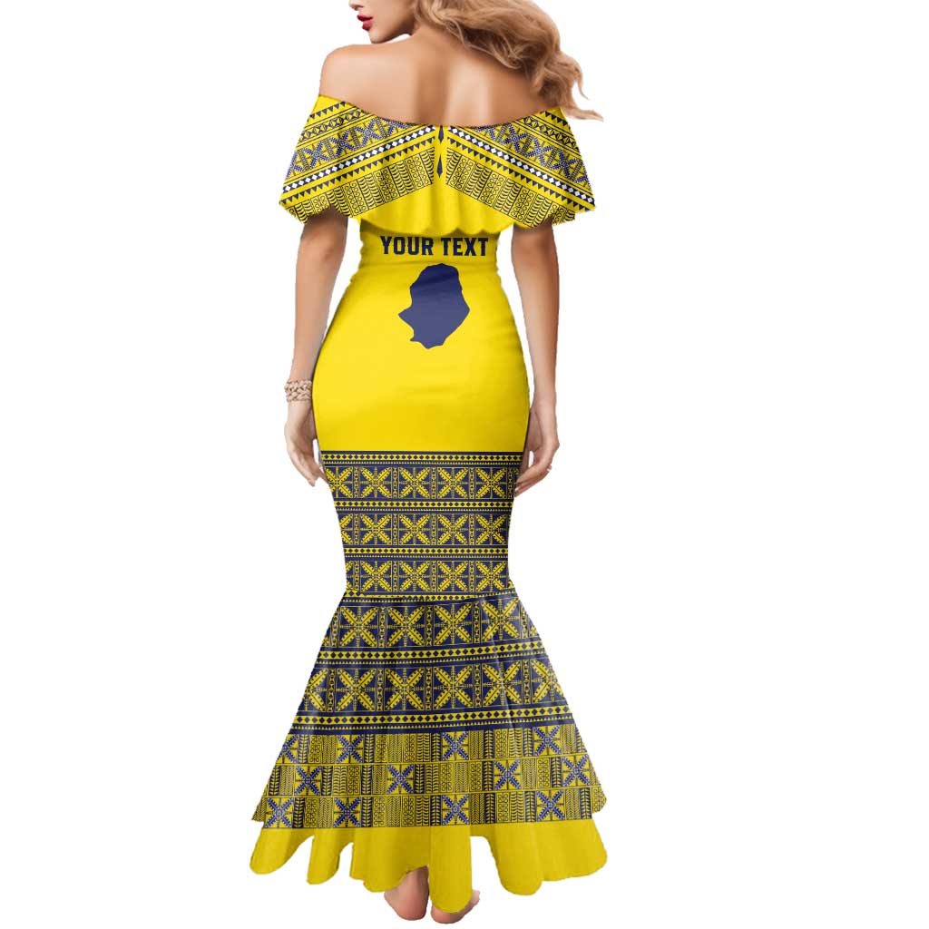 Niue Crab Personalised Family Matching Mermaid Dress and Hawaiian Shirt Niuean Hiapo Pattern LT9 - Polynesian Pride