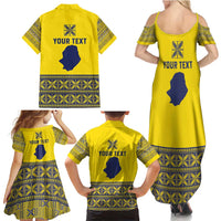 Niue Crab Personalised Family Matching Summer Maxi Dress and Hawaiian Shirt Niuean Hiapo Pattern LT9 - Polynesian Pride