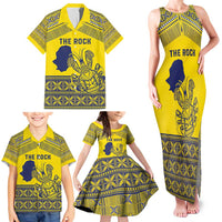 Niue Crab Personalised Family Matching Tank Maxi Dress and Hawaiian Shirt Niuean Hiapo Pattern LT9 - Polynesian Pride